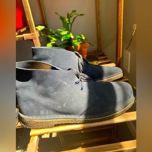 Clark’s Navy Suede Chukka Boots